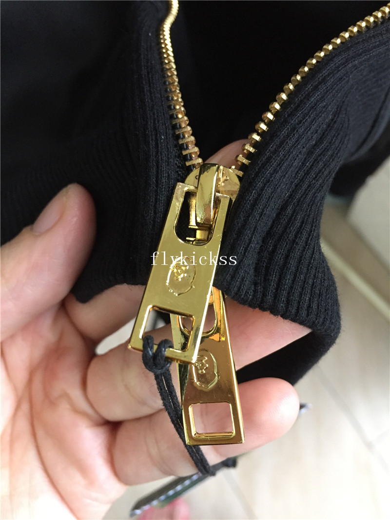 A Bathing Ape Premium BAPE Black Gold Shark Hoodie